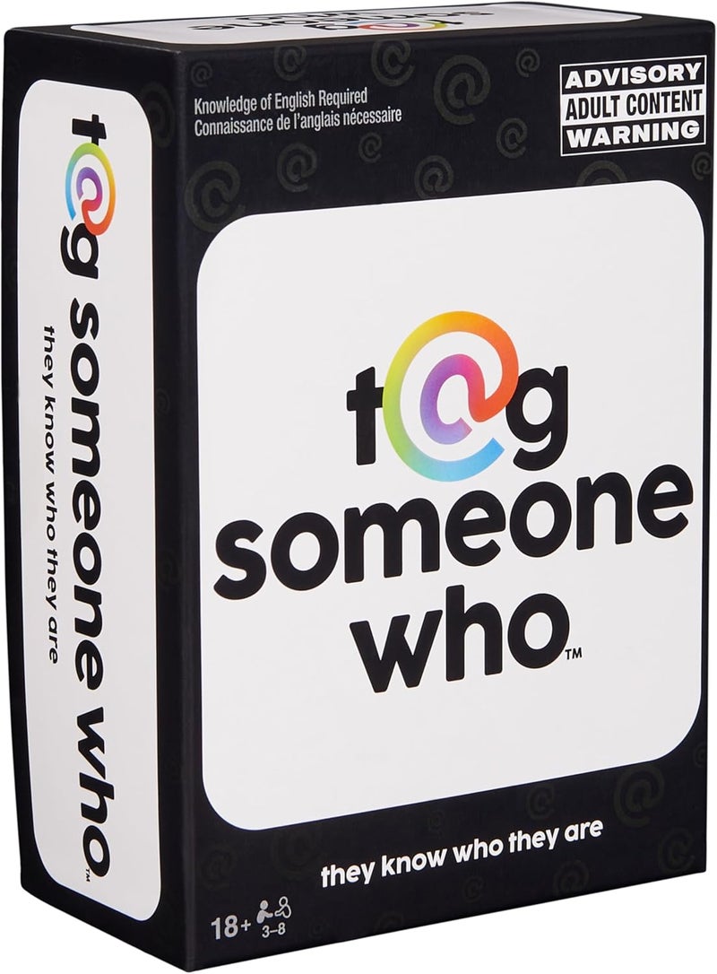 Spin Master Games , Tag Someone Who, The Viral Hit Adult Card Game, Bachelorette Party Activity, Meme Party Game, 3-8 Players, for Ages 18 & Up - Image 1